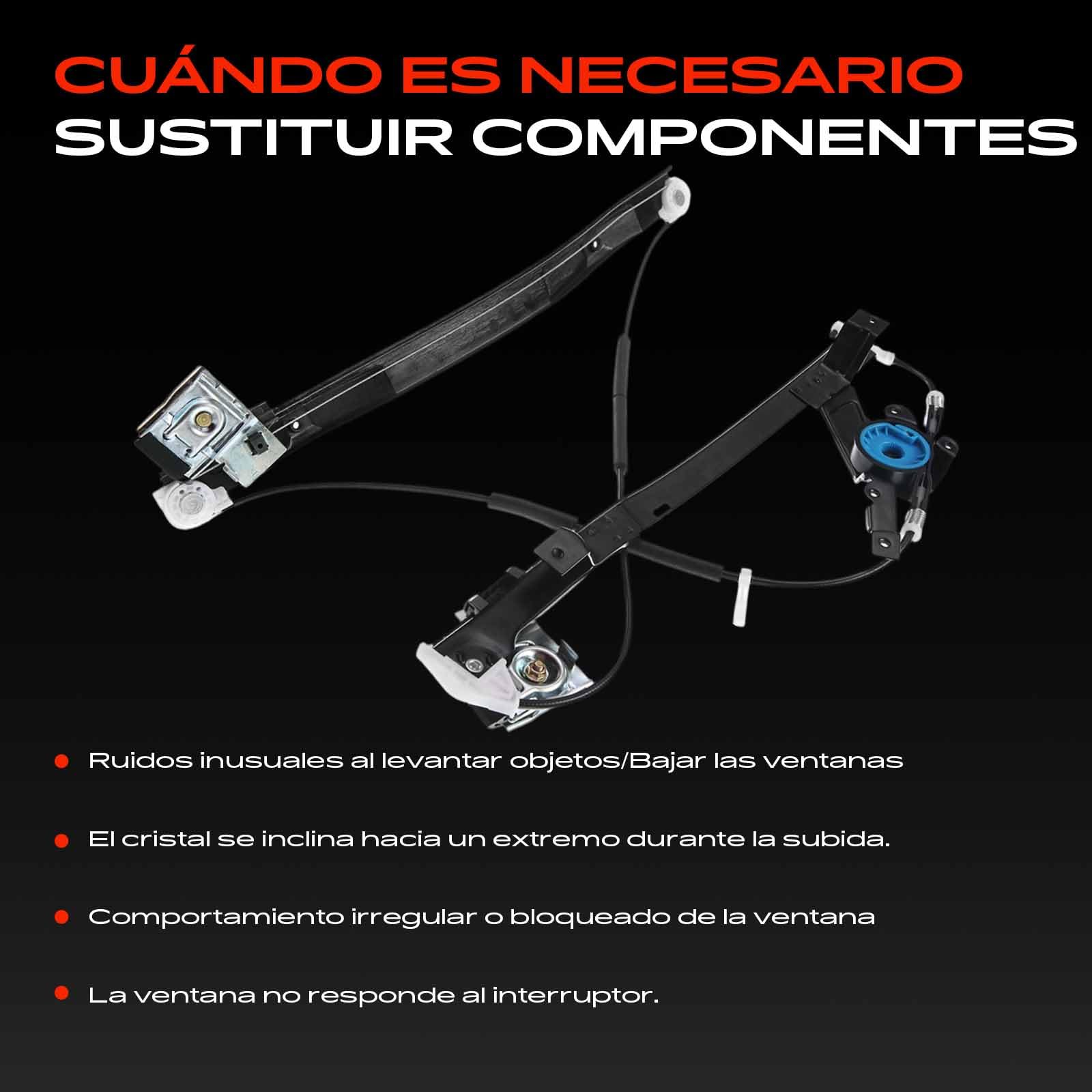Frankberg Elevalunas Delantero Izquierdo Compatible con Mondeo III B5Y 2000-2007 Limusina Mondeo III B4Y 2000-2007 Berlina Mondeo III Turnier BWY 2000-2007 Familiar Sustituir# 1417698