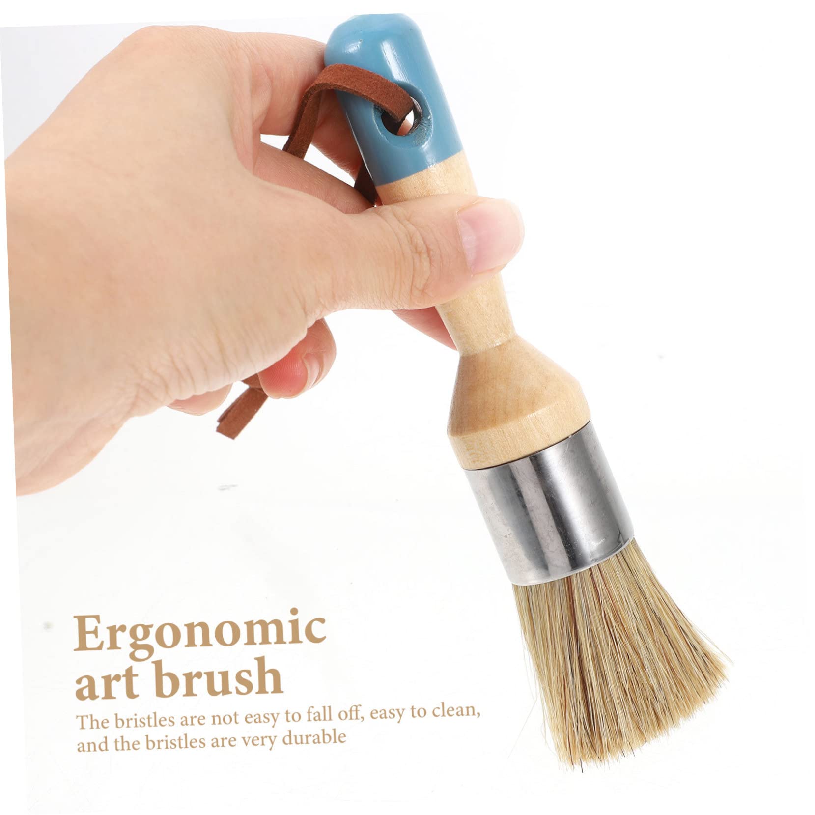 SEWACC 8piezas Pinceles De De Natural De Juego De Cepillos Versátiles para y Muebles para Óleo Esmalte y Barniz