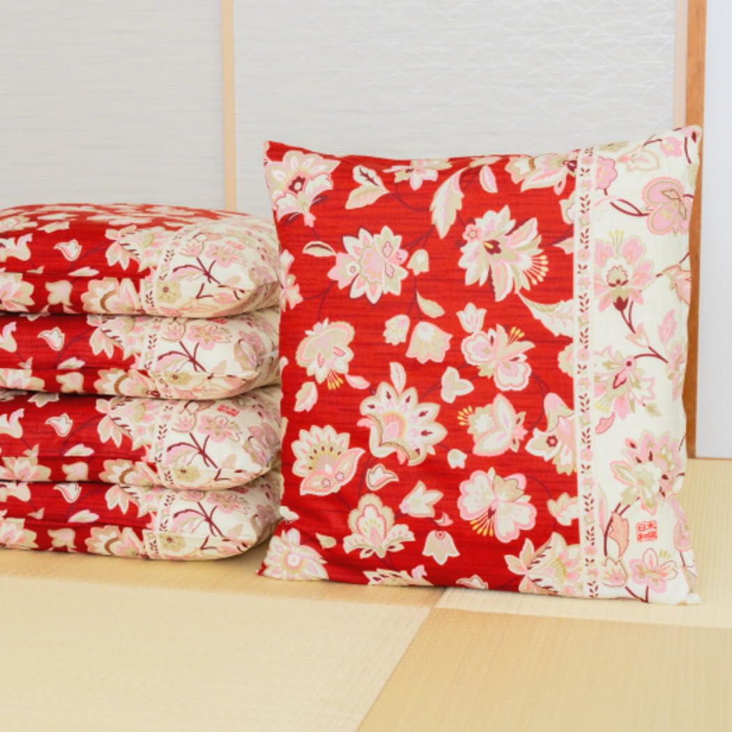 お正月に　花柄座布団6枚セット　お布団屋さん仕立て　お客様用 Amazon.co.jp: HAPPY SINGU RABO 【 日本製 】 座布団カバー 綿100