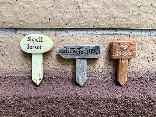 Couoc Miniature Fairy Garden Decor Resin Accessor,Dollhouse Accessories Rockery And Fake Stone Landscaping Ornaments Accessory Succulent Flower Pot Decoration Outdoor Statues (Arrow Indication) #TOP2