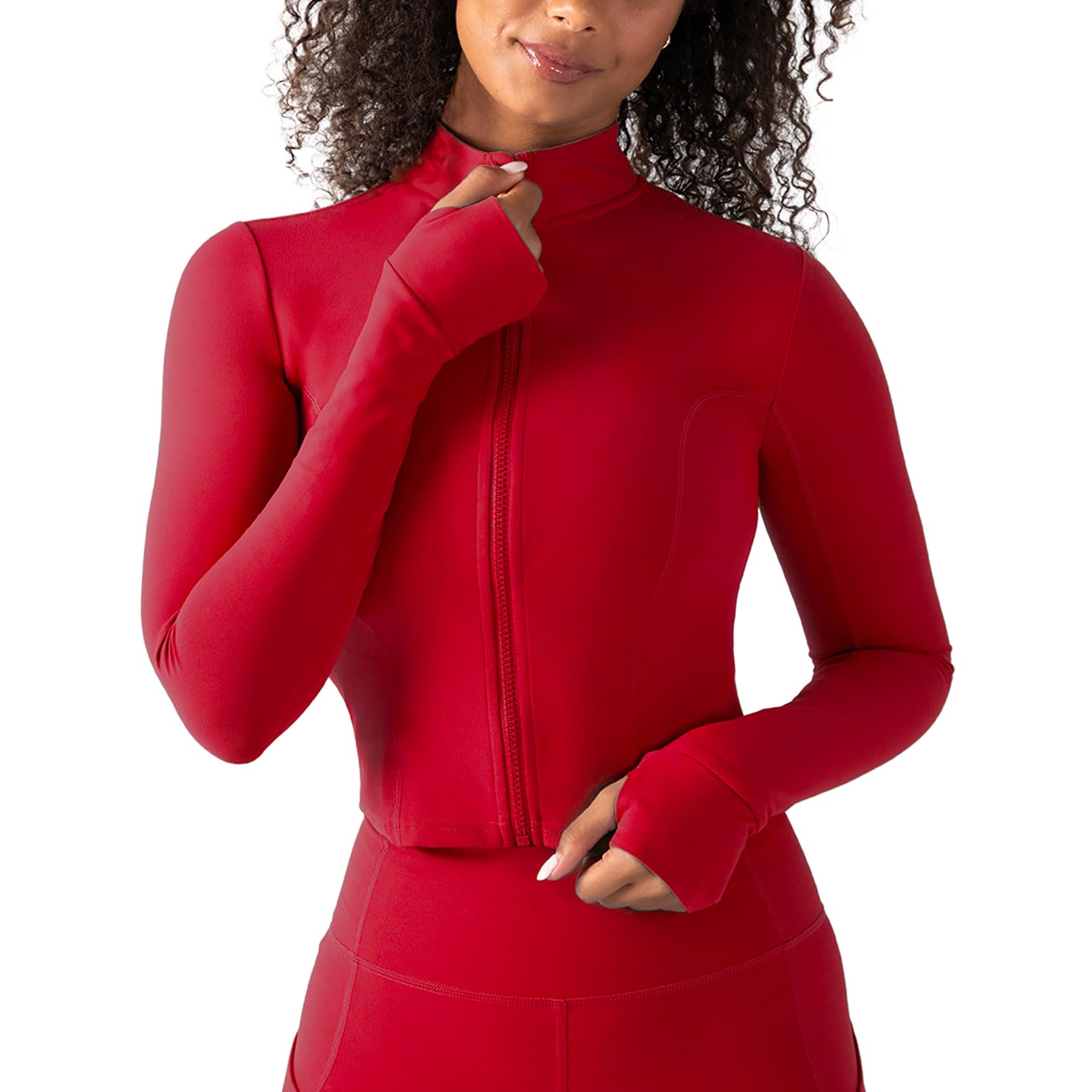 YITTY Active Women's Ultraluxe Full Zip Jacket, Athleisure, 4-Way-Stretch, Thumbholes