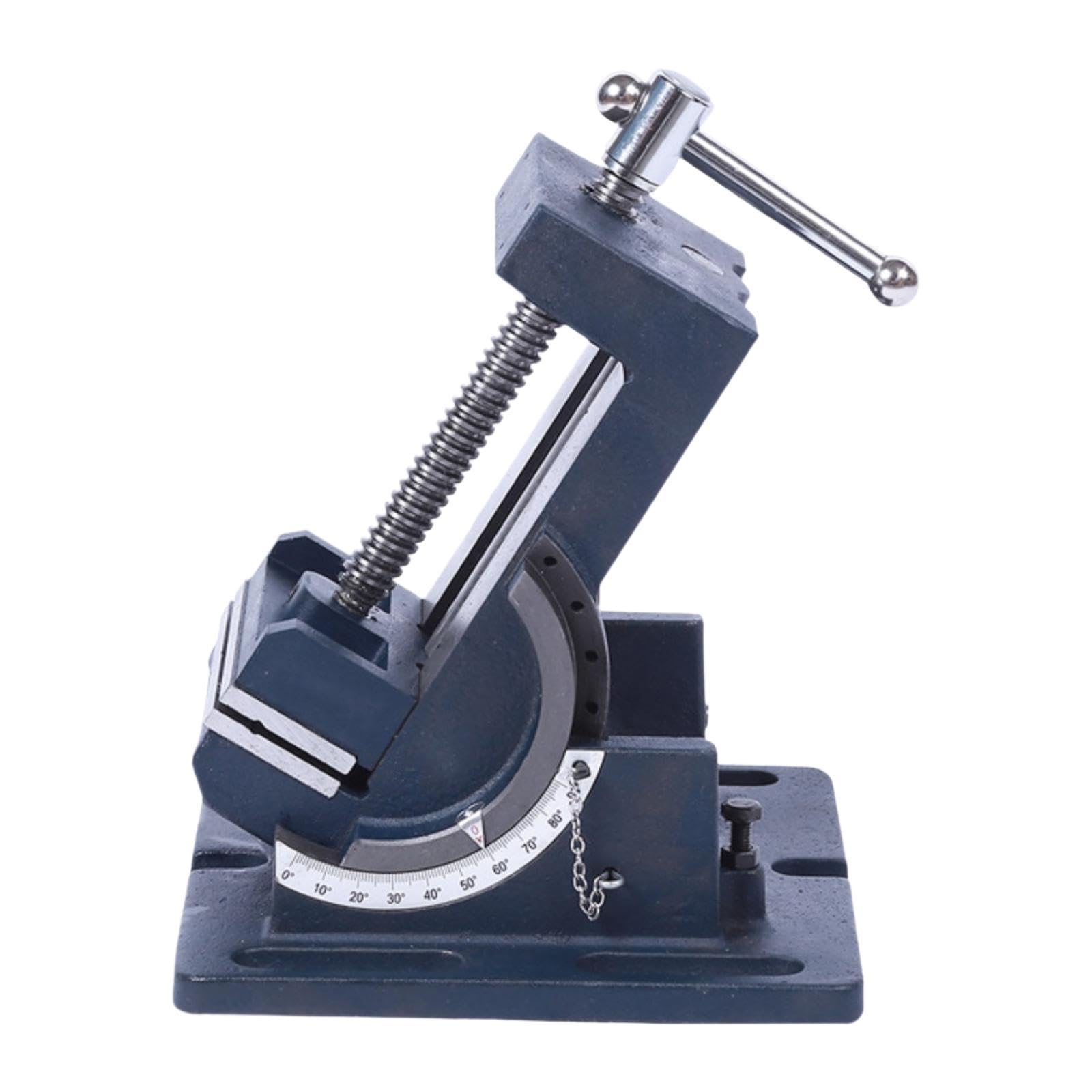 Morsa Inclinabile per Banco Da Lavoro Vite Regolabile Struttura Solida in Ghisa Movimento a Utilizzo Preciso Adatta per Progetti Falegnam, 3inch