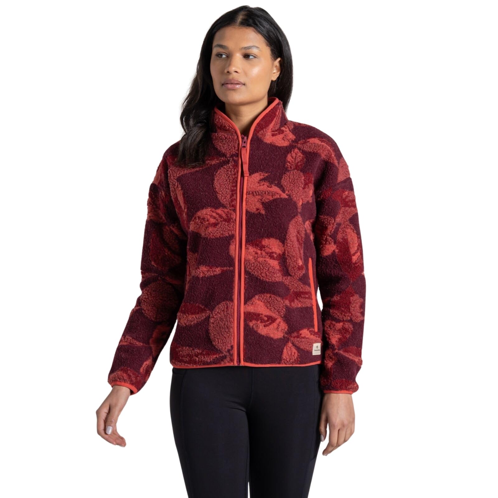 Craghoppers Womens Catalina Insulating Half Zip Fleece - Sumac Red Print - 14