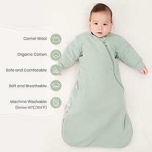 Unisex Sleeping Bag for Babies and Toddlers 3.5 Tog Sleep Sack, Baby Sleep Sack, One piece with sleeves, Gifts for Baby
