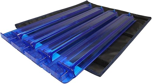 Miniatura 3 de Linda Li - Juego American Mah Jongg - 166 azulejos blancos de primera calidad 4 bastidoresempujadores todo en uno bolsa suave azul vaquero elegante