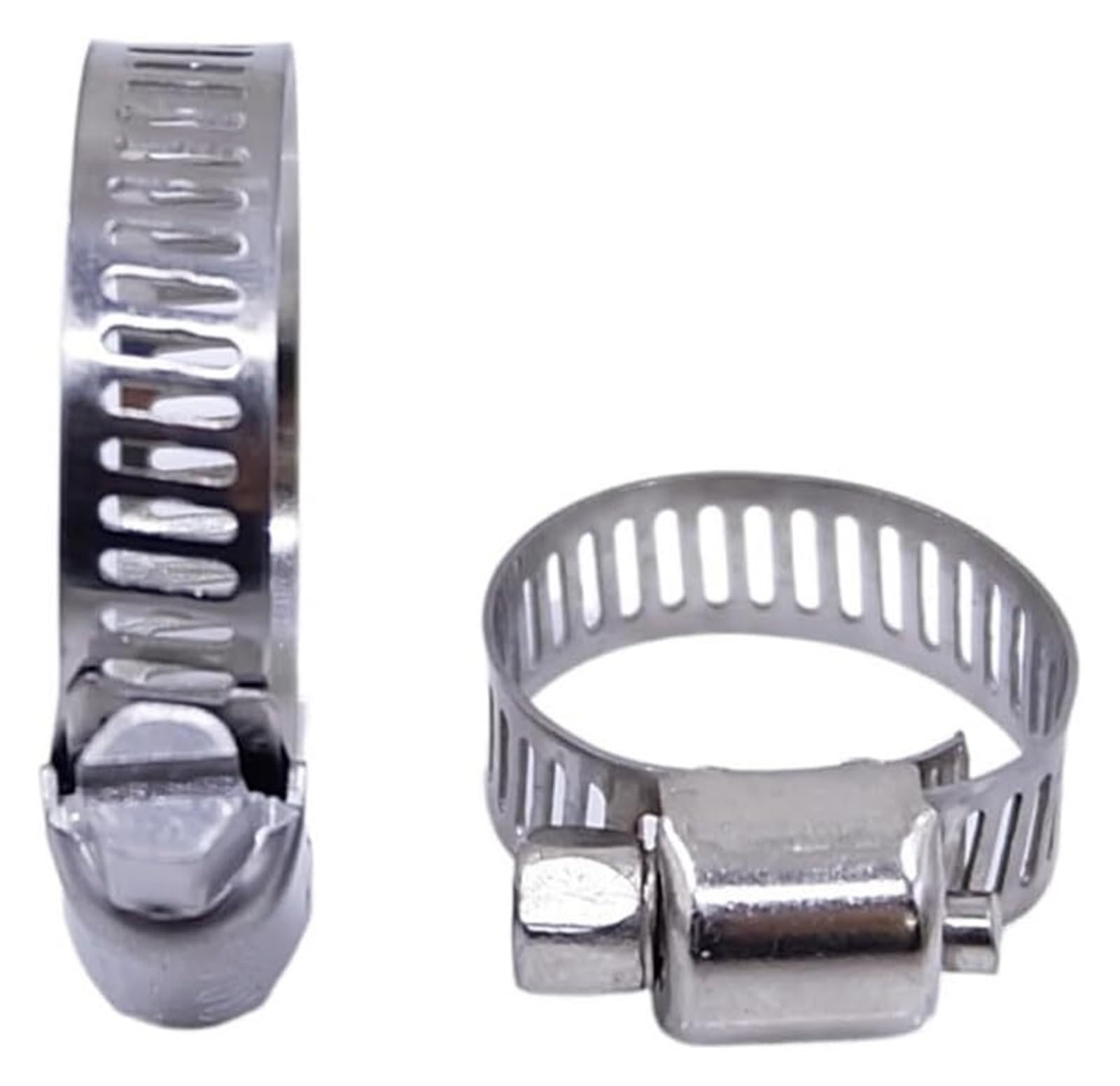 Stalowe zaciski do węży z napędem ślimakowym, Regulowane opaski zaciskowe ze stali nierdzewnej 304, 6–600 mm, opakowanie 10 szt(550mm x 10Pcs)