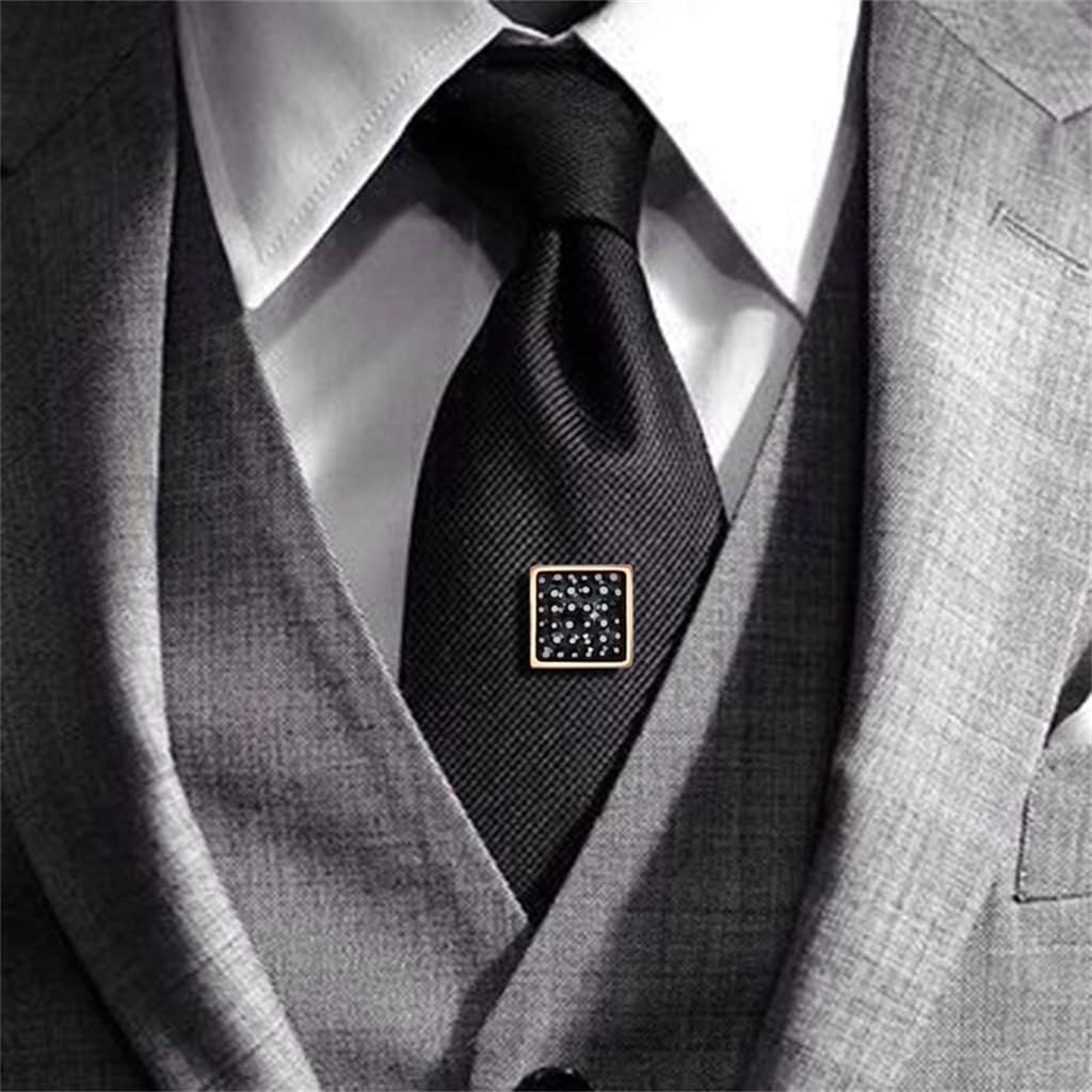 Men's Jewelry Gift Tie Fixing Pin Buckle Metal Tie Stud Pin Tie Clip Chain Gold Decorative Accessories