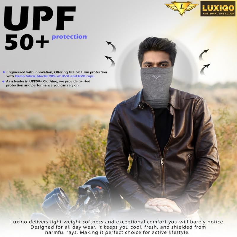 Image of Osmo Fibre Bandana for Men & Women-Made with Advanced Osmo Fibre,Ultra-Soft,Breathable, Odour-Resistant & UPF50+ UV Protection Multi-Use Neck Scarf,Headband,Face Mask,Beanie