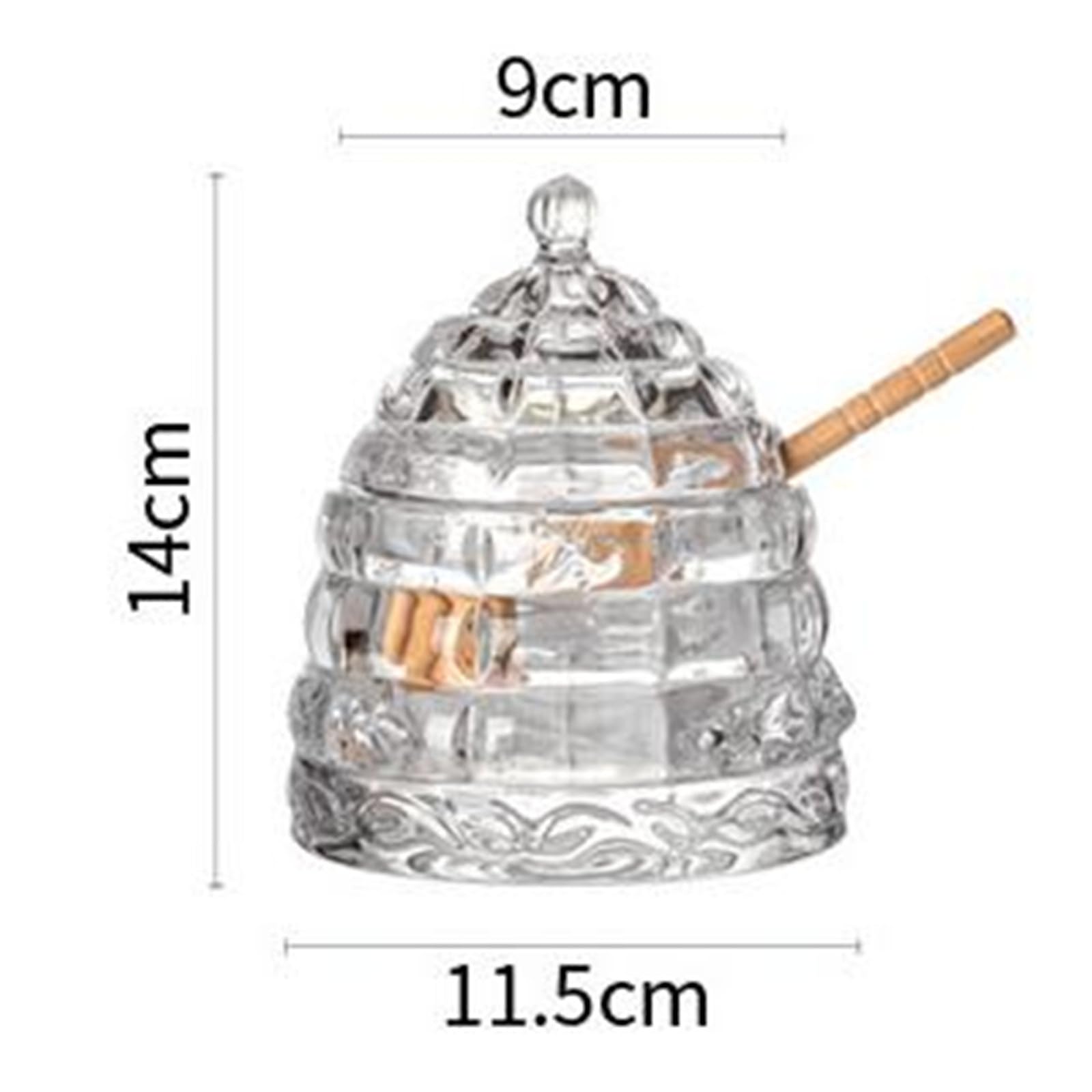Honigtopf, Keramik, konisches Glas, Vorratsglas, kreatives Honigglas für Zuhause, Küche