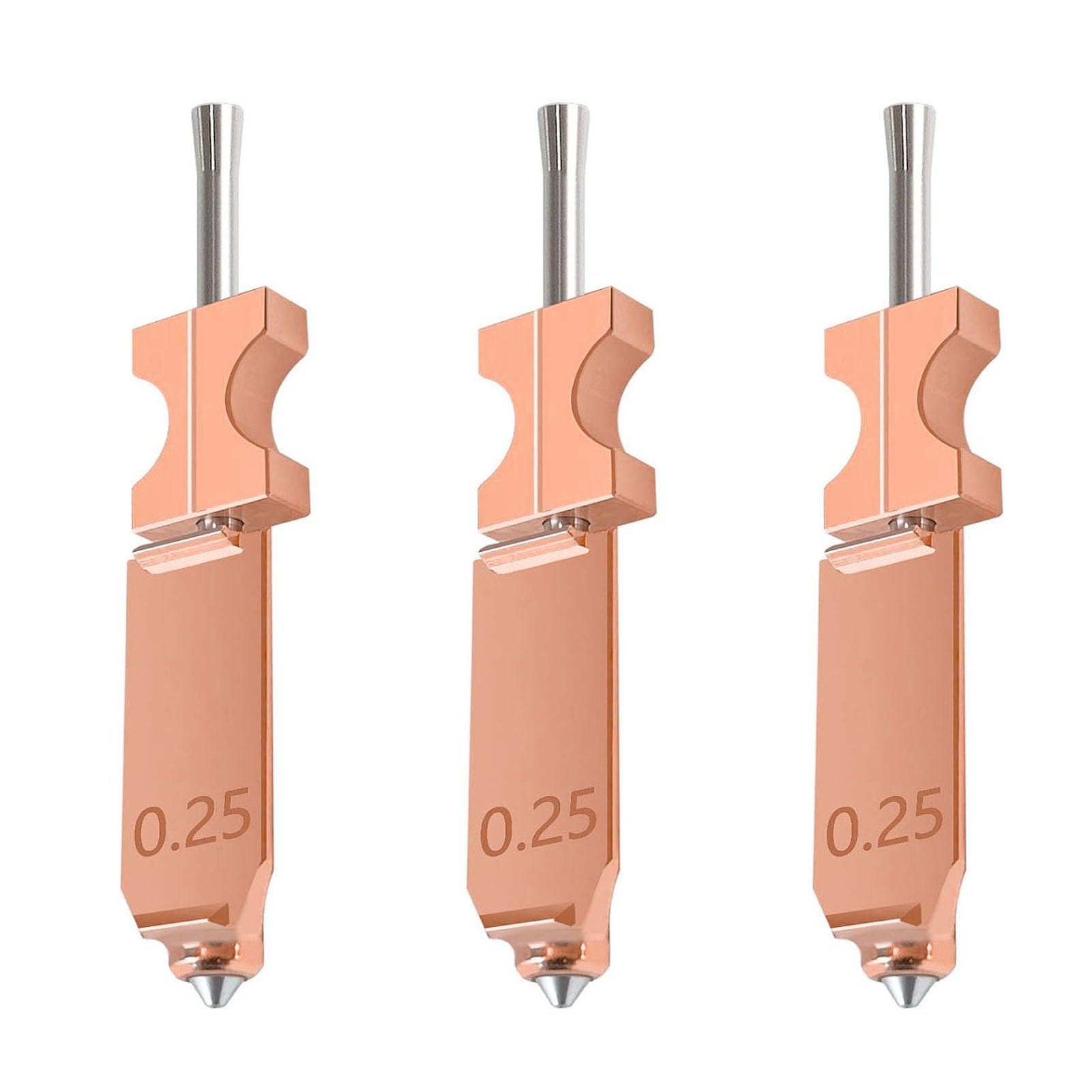 Generic Ugello di Stampa Ad Alta velocità Hotend per Stampante 3D, Ugello Rimovibile Interamente in Metallo da 0,25 Mm per FlashForgeHotend Rimovibile Rapido a Rilascio Rapido