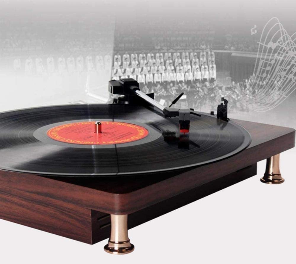 Giradischi a Cinghia con connettività Wireless, preamplificatore Phono Integrato, Giradischi Stereo in Vinile con Uscita Digitale USB, 33 o 45 Giri al Minuto