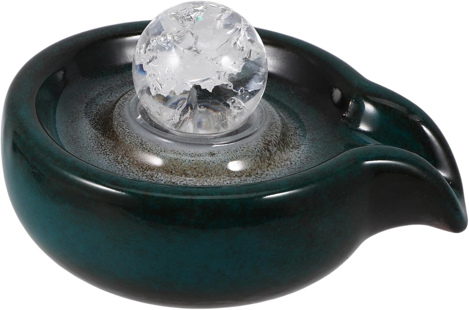 Mobestech Outdoor Fountain Decor Waterfall Fountain Ceramic Supply Water Feature