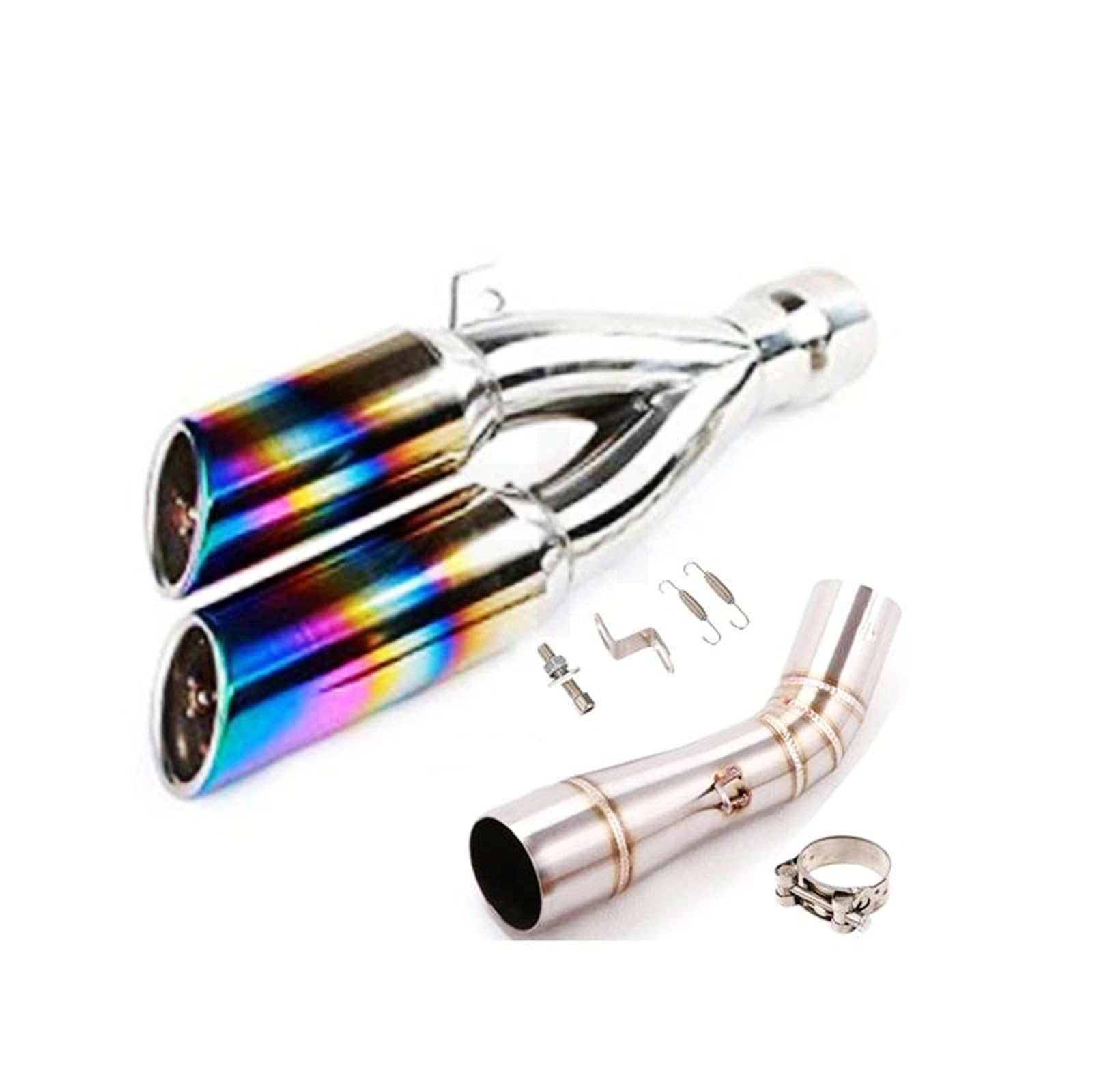 Silenziatore Moto di Scarico Motocicletta Silenziatore Modificato Per Benelli 502C Trk502C, Tubo Collegamento, Muffler Rimovibile con Db Killer
