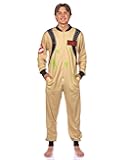 Ghostbusters Jumpsuit Union Suit Adult Costume One Piece Cosplay Pajama Sleepwear (S/M)
