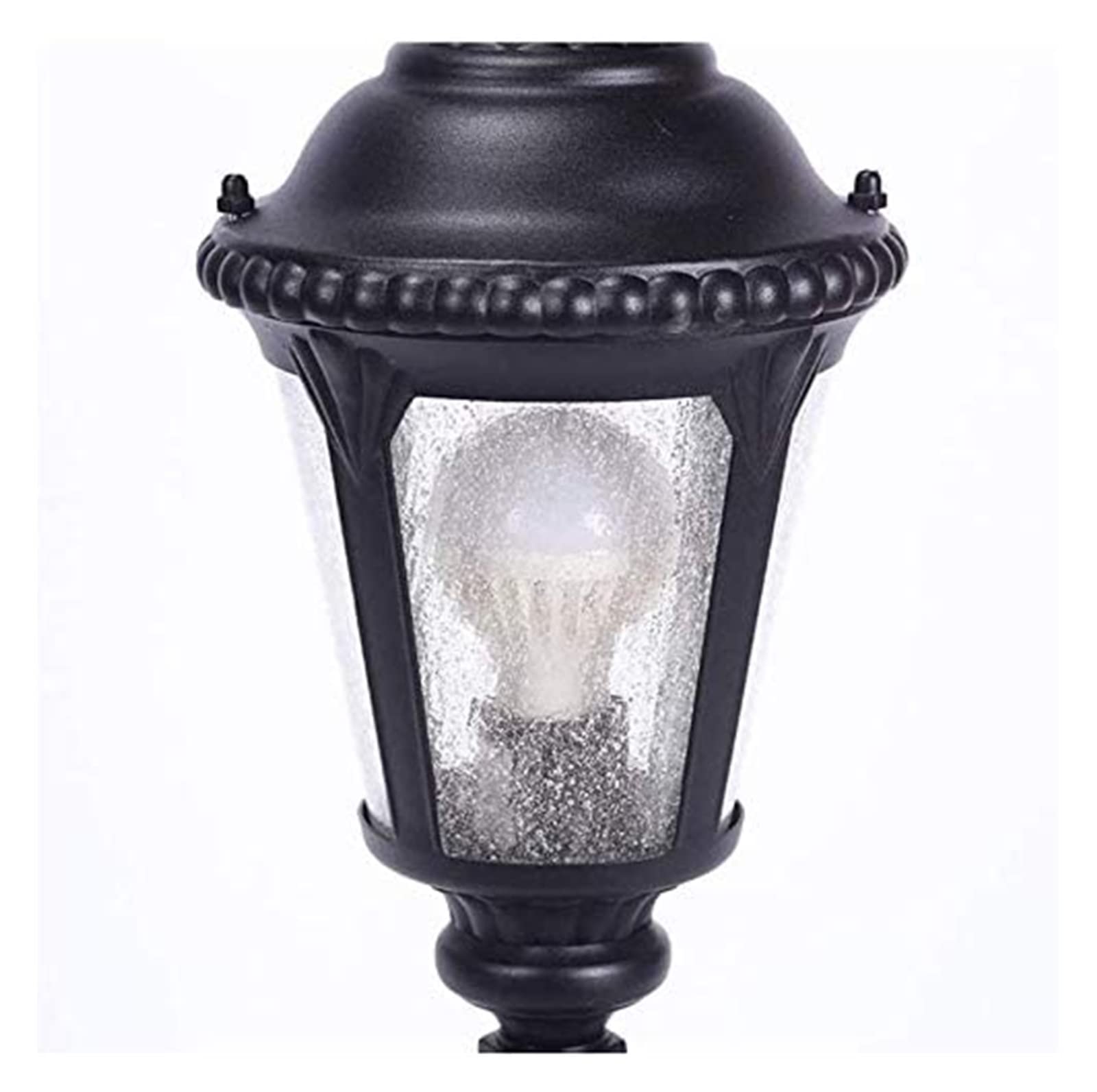 Lampada da cortile Lampada da palo pressofuso in alluminio Lampada da palo per esterni industriale retrò in alluminio Apparecchio di illuminazione da giardino per recinzione impermeabile Comfortable