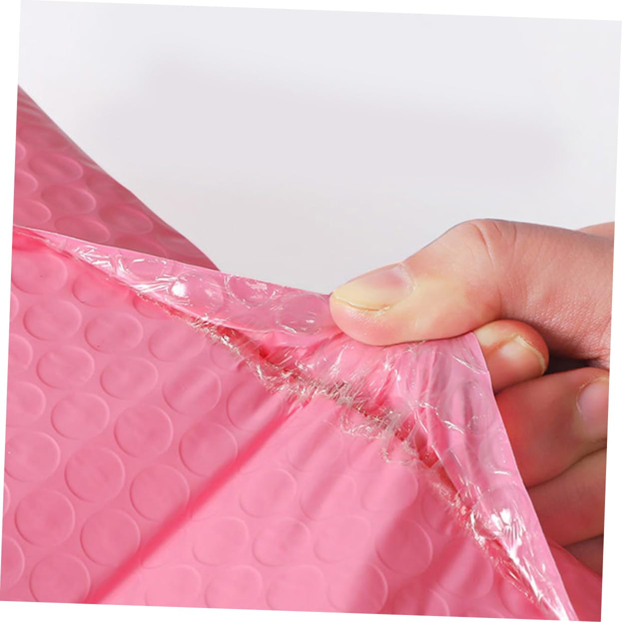 DOITOOL Lot de 100 Enveloppes à Bulles Roses en Pe, Emballage Matelassé Léger, Adhérence Élevée, Fermeture Fiable pour Expédition et Emballage
