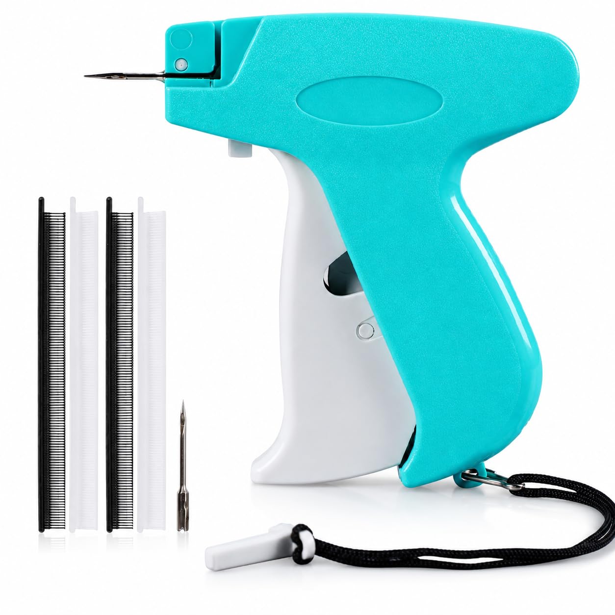 Micro Stitch Tagging Gun for Clothes with 2 Needles - Handheld Mini Sewing Stitch Gun Kit with 3000 Fasteners Black & White for Fabric Repair, Hemming, Craft and Quick Fix Use-image-48