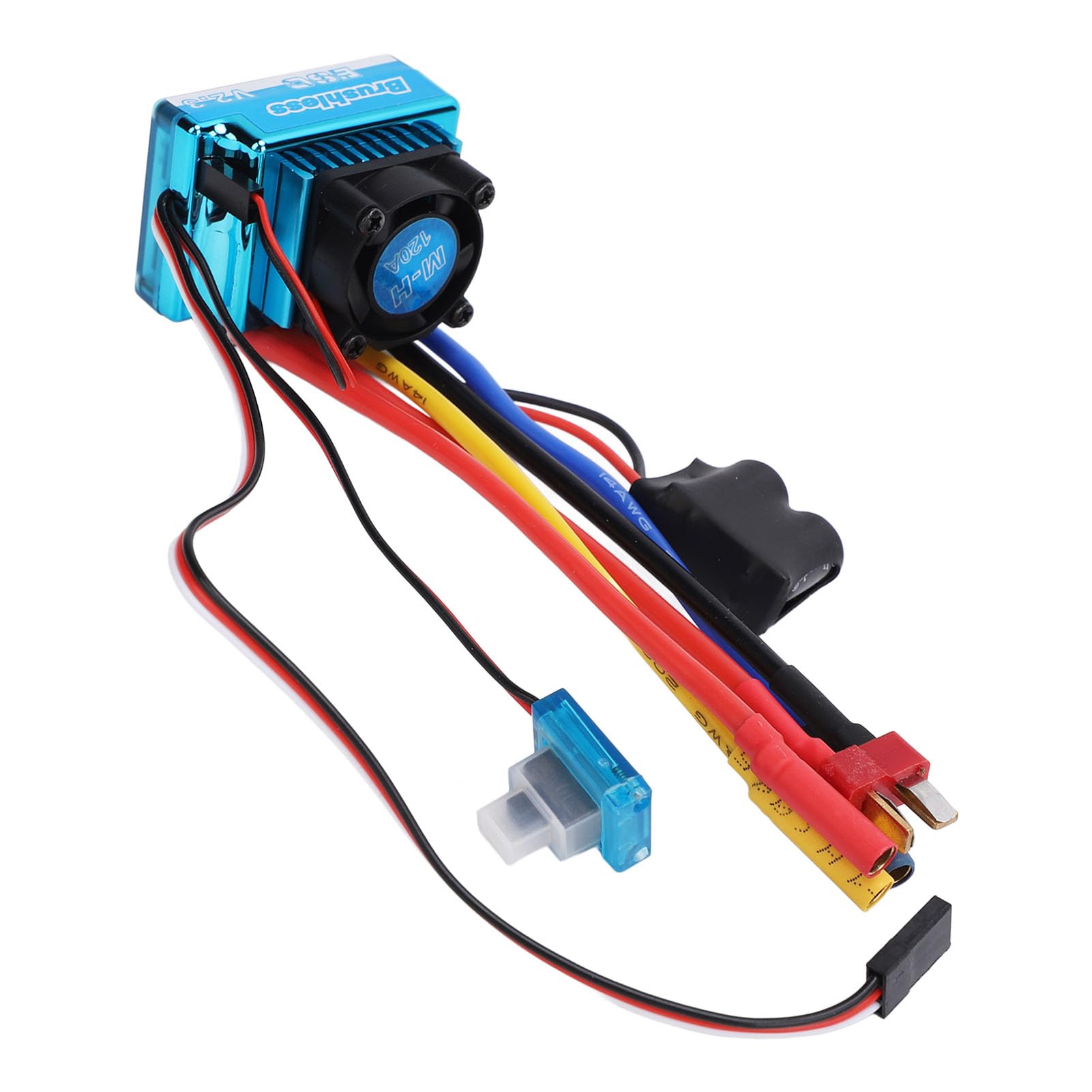 Wodoodporny, pyłoszczelny 120A ESC, wysokowydajny prąd ciągły 480A, reakcja przepustnicy, hamulec hamulcowy do samochodów i łodzi RC 1/10 1/12