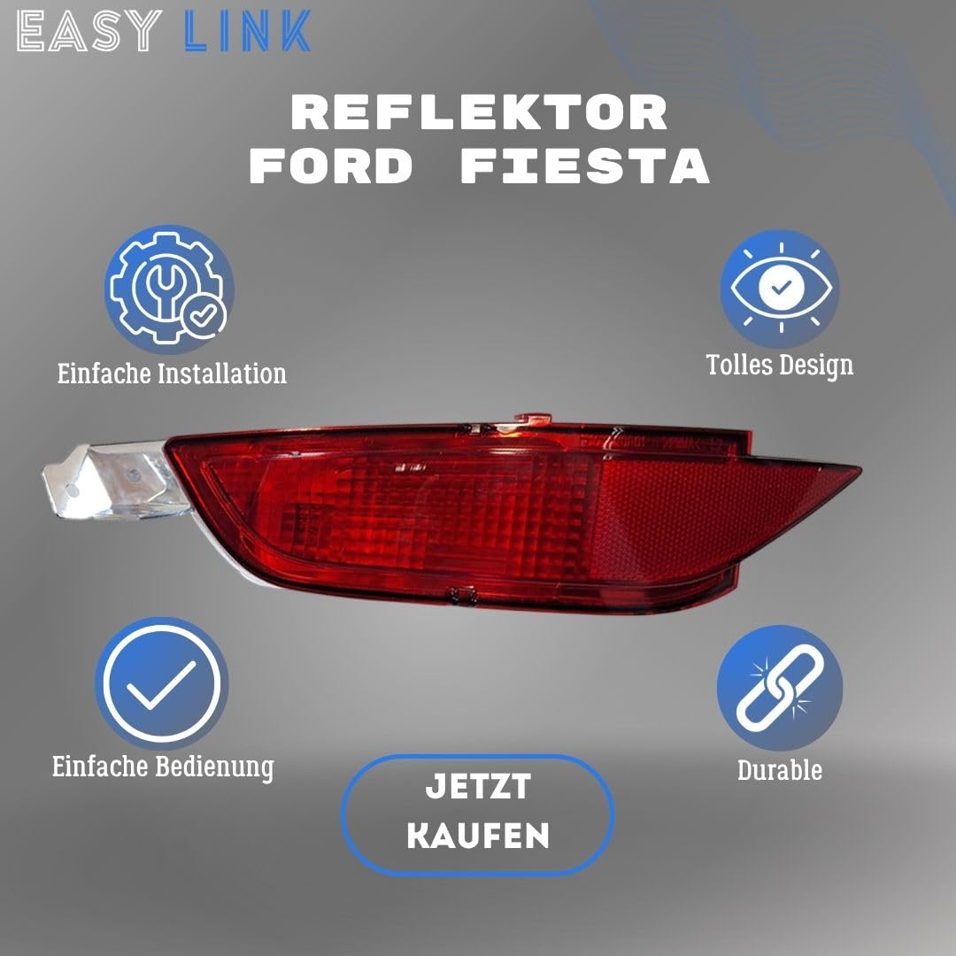 Riflettore sinistro compatibile con Ford Fiesta