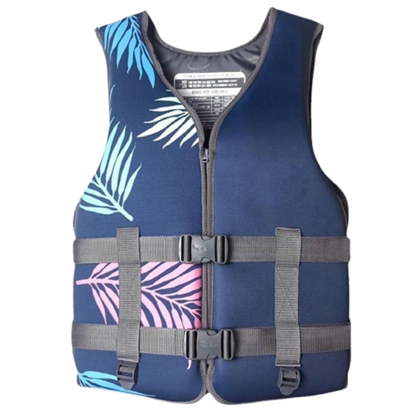 Schwimmjacke for Erwachsene mit Verstellbarem Reißverschluss und Schrittgurt, Schwimmjacke for Angeln, Kajakfahren, Arbeit auf See und Sicherheit beim Wassersport