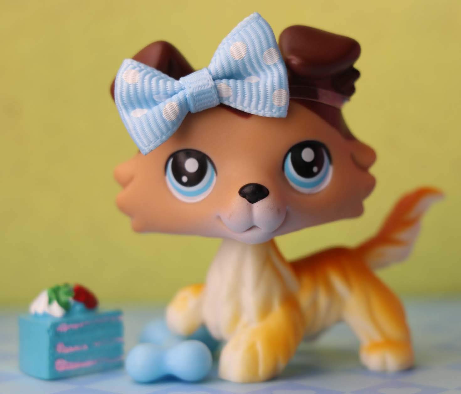 Beibei lps Pets, lps Collectable Figures 2 inch with lps Accessories Kids Gift (lps collie 58)