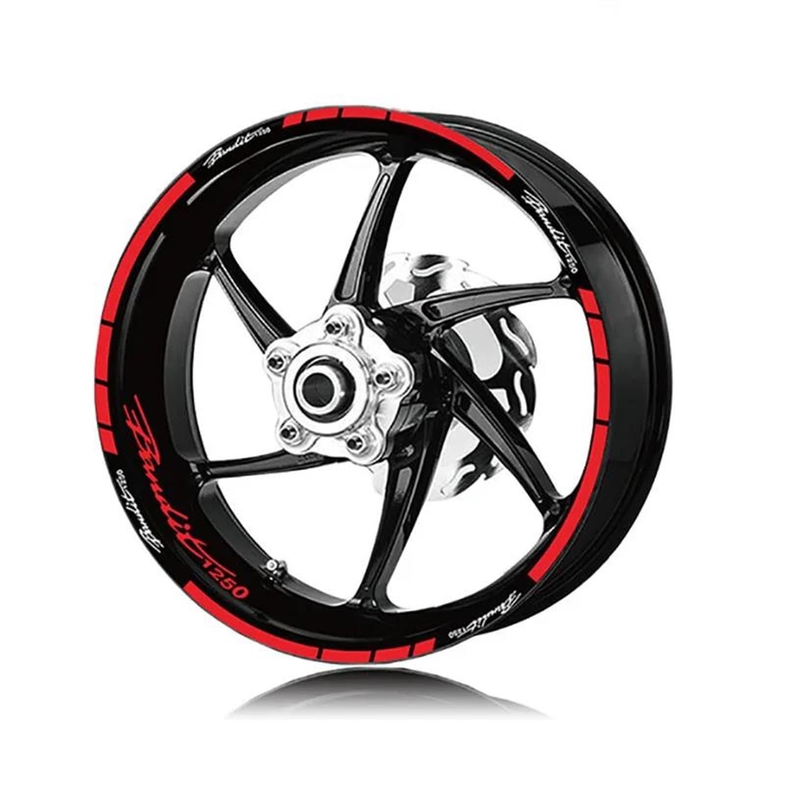 Motorcycle Wheel Stickers Night Reflective Decorative Rim for Suzuki for Bandit 650 1250 Decorative(Color1)