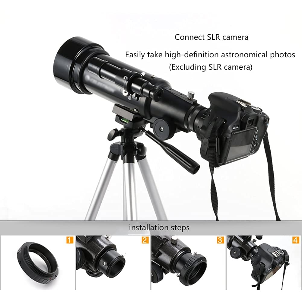 Teleskop 70mm apertura 400mm zawiera dwa okulary statyw z celownikiem teleskop refraktor z adapterem do telefonu teleskop ręczny