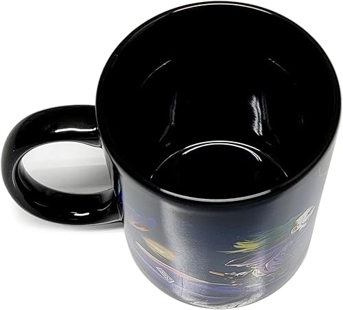 Miniatura 5 de Mean Muggin Batman vs Joker - Taza de cerámica negra de 11 onzas – DC Universe Comics Comics estilo cómic arte envolvente completo – Caja de espuma