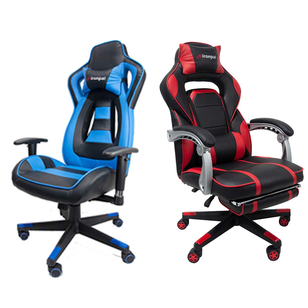 Buy Hironpal Ergonomic PC Gaming Chair High Back Racing Computer Chair PU Leather Desk Backrest