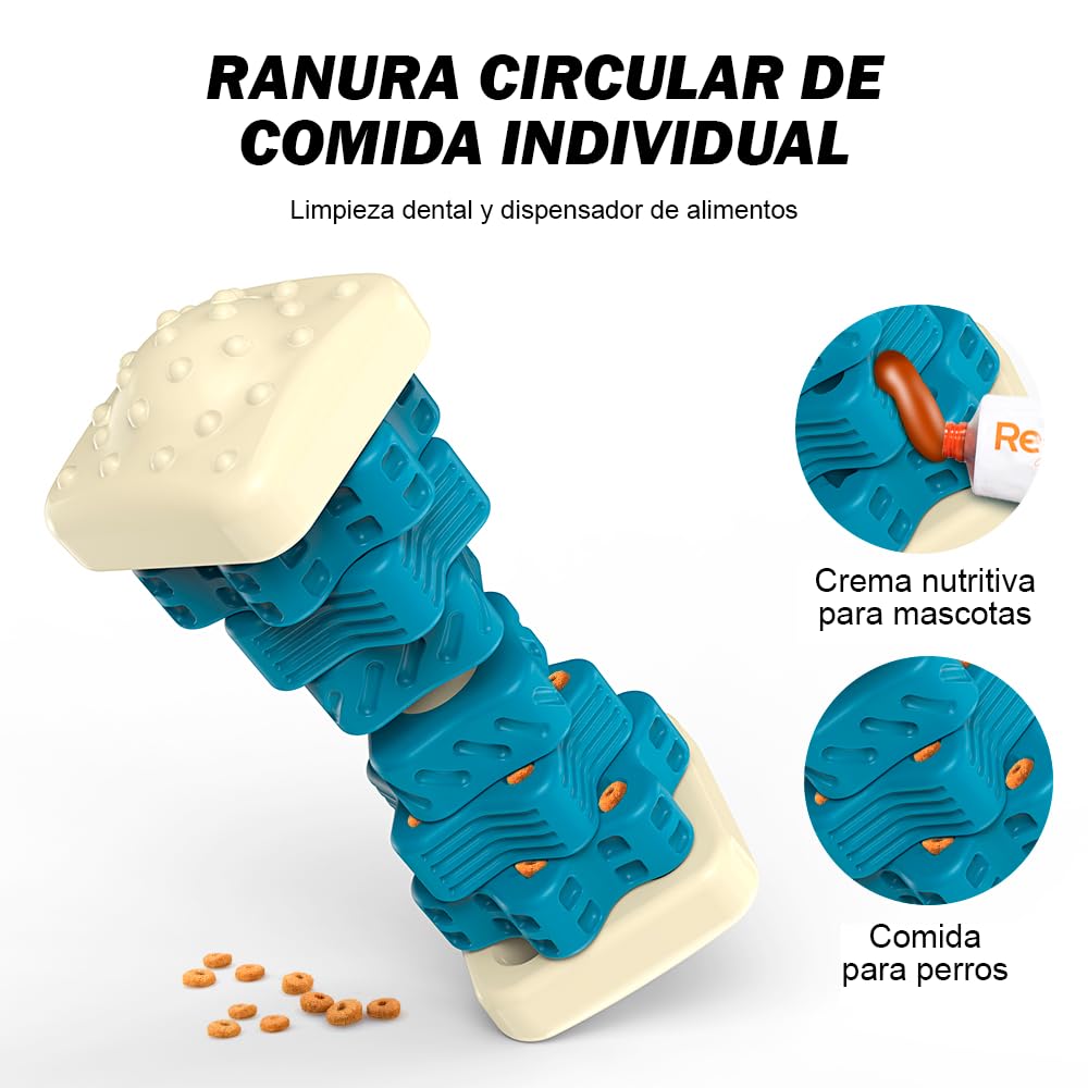 Genérico Dog Toys, Indestructible Dog Teether, Stress Relief Dog Toy, Cleaning Chew Toy, 2 in 1 Dental Cleaning Anti-Stress - Image 4