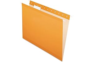 Organize with Precision: Pendaflex Orange Hanging File Folders