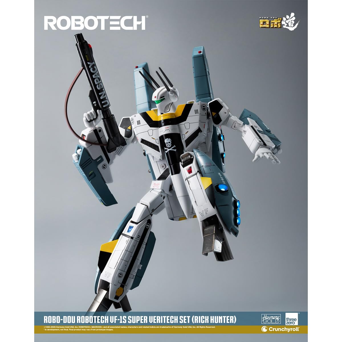 HIPLAY Threezero Robo-Dou Robotech Vf‐1s Super Veritech Set Rick Hunter 3Z03070W0 Zestaw Figurek Akcji