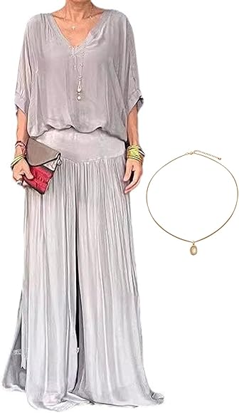 Chiffon hose grau Clearance