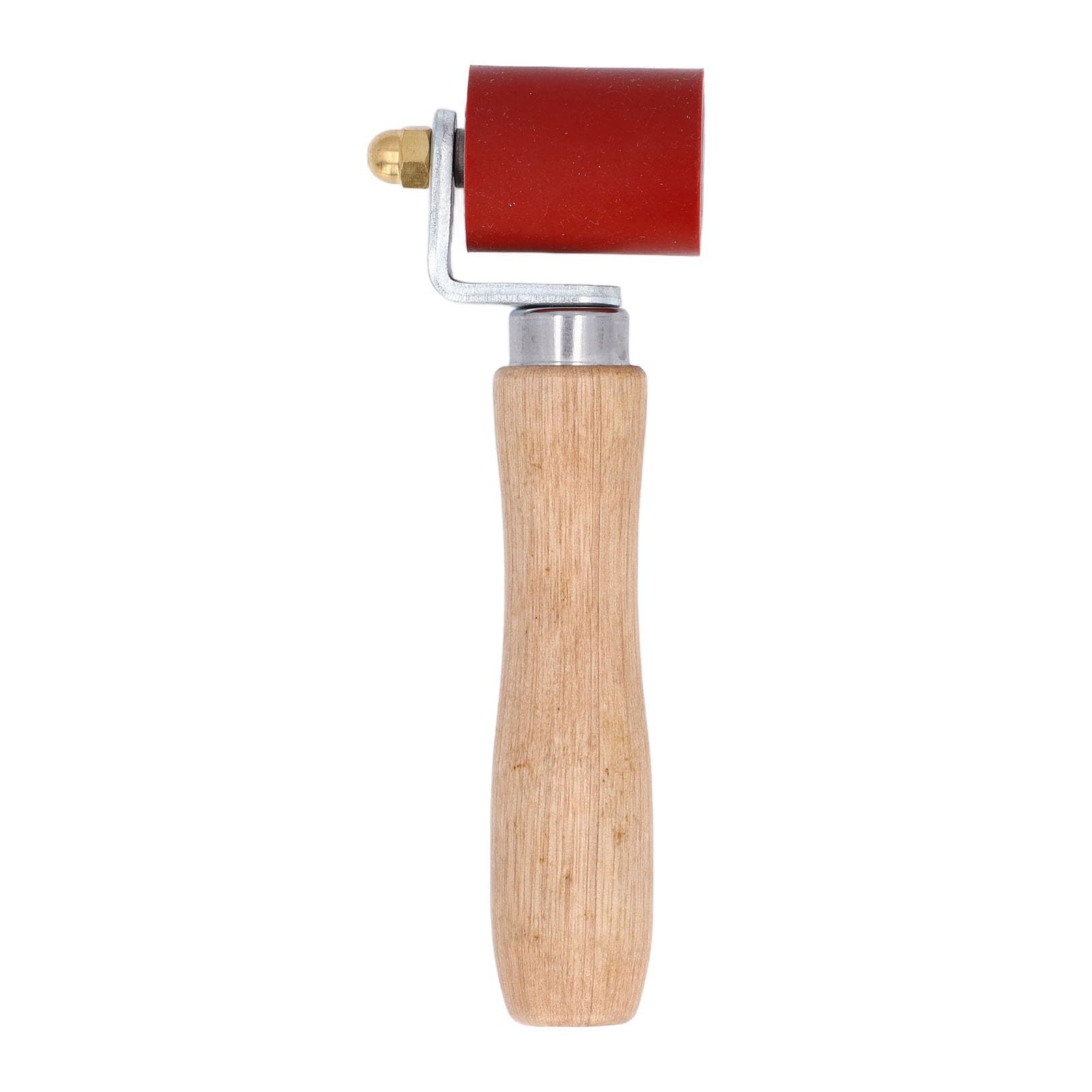 Alomejor Rouleau de Pression Manuel pour Couture, Rouleau Manuel en Silicone Durable pour le Soudage à Haute Température, les Travailleurs de la Construction (rouge)
