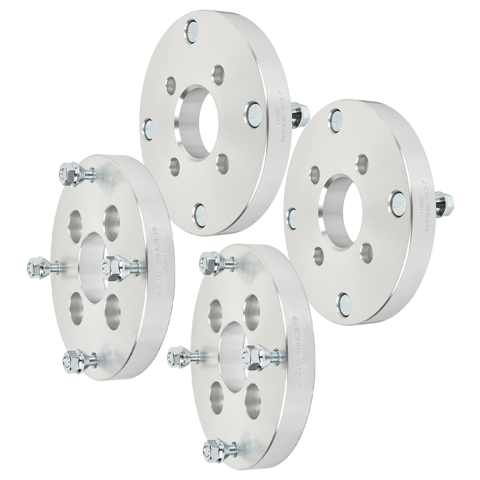 SCITOO 4Pcs 1 inch Wheel Spacers Adapters 4x4 to 4x156 for Magnum 425 95-98