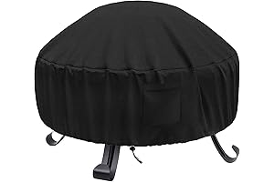 22 Inch – 34 Inch Heavy Duty Oxford Fire Pit Cover Round,...