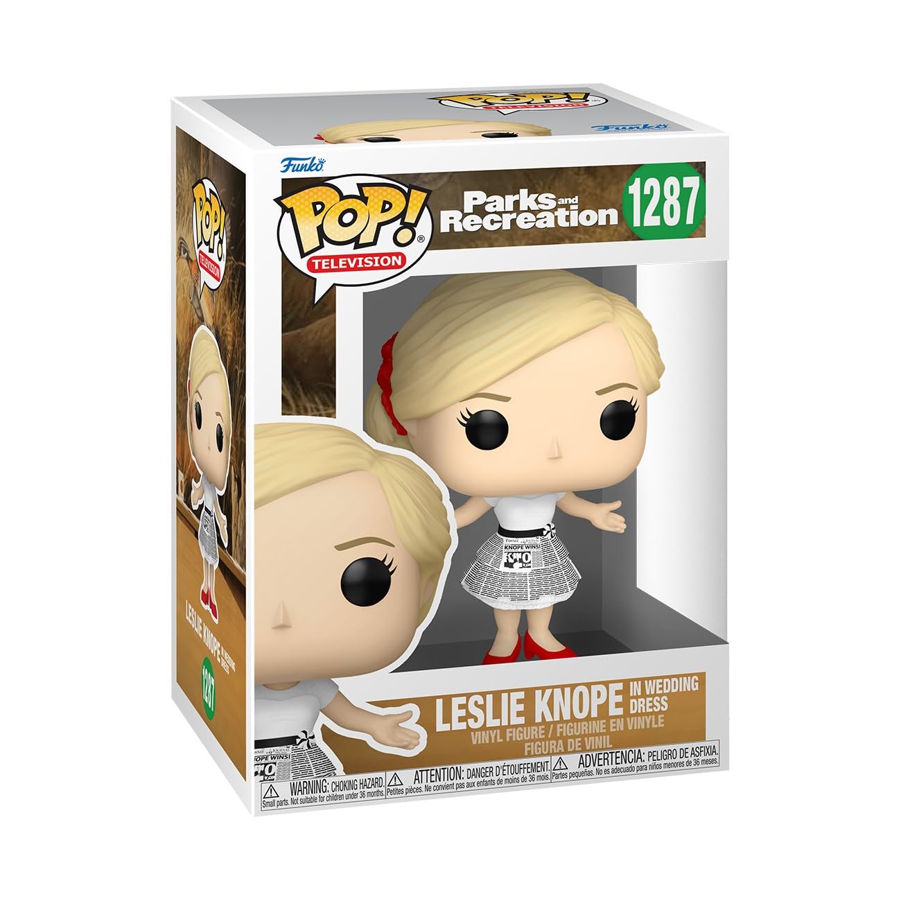 Funko POP! TV: Parks & Rec, Leslie Knope, (wedding), Parks and Recreation, Collectable Vinyl Figure, Gift Idea