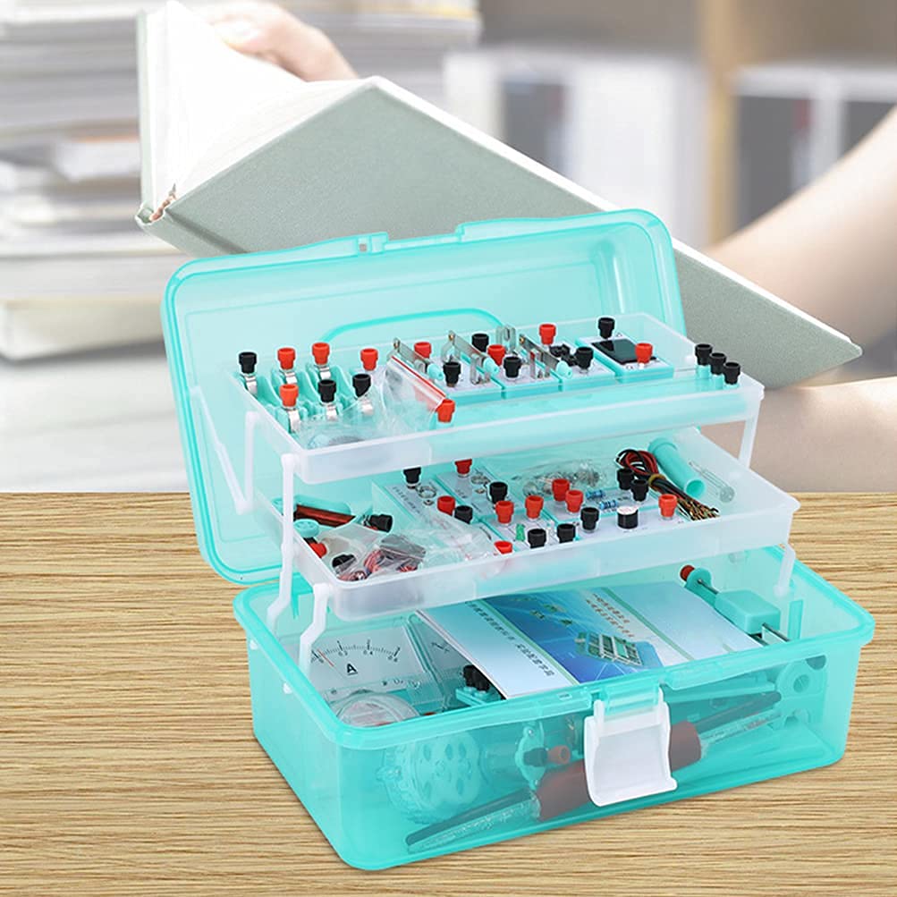 SePKUs Set di esperimenti sull'elettricità, Kit di circuiti per l'apprendimento del Laboratorio di scienze fisiche, Kit di Avvio per l'apprendimento dei circuiti elettrici di Fisica