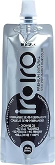 IROIRO Premium Natural Semi-Permanent Hair Color 10 Iro Black (4oz)