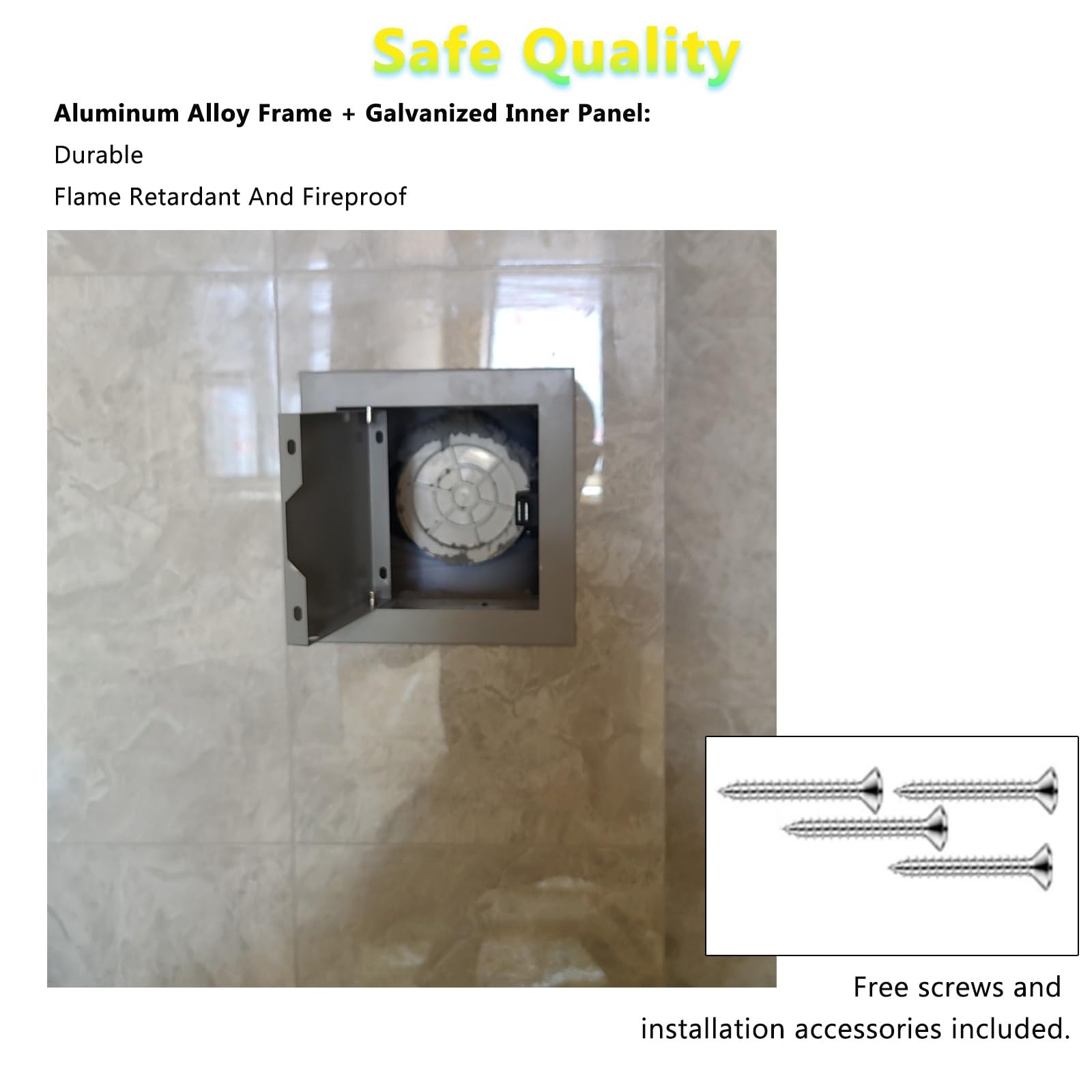 Porta di accesso ad incasso in lega di alluminio senza giunzioni - Sportello di ispezione delle utenze push to open-1pz(330x457mm)