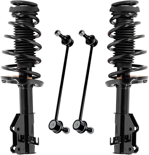 Miniatura 18 de Detroit Axle - Kit de 4 puntales delanteros para Dodge calibre 09-12, 2 puntales y muelles helicoidales 2 estabilizadores barra estabilizadora 2009