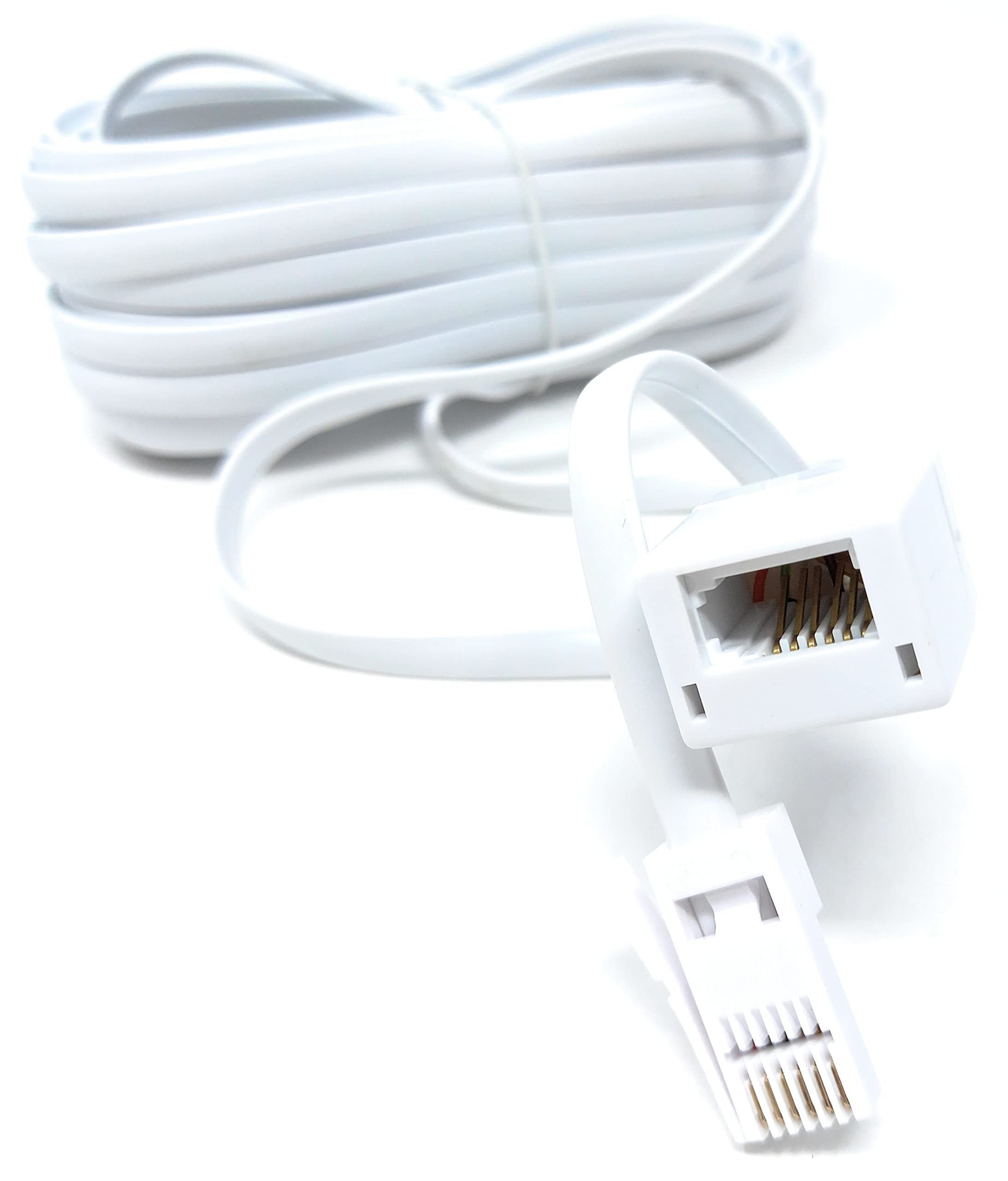 Telephone Extension Cable 15 M BT Lead Full 6 Wire Male To - View #9