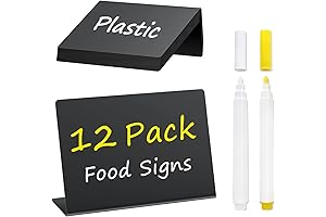 Small Food Labels for Perfect Party Display: PigPotParty 4”x3” Mini Chalkboard Signs