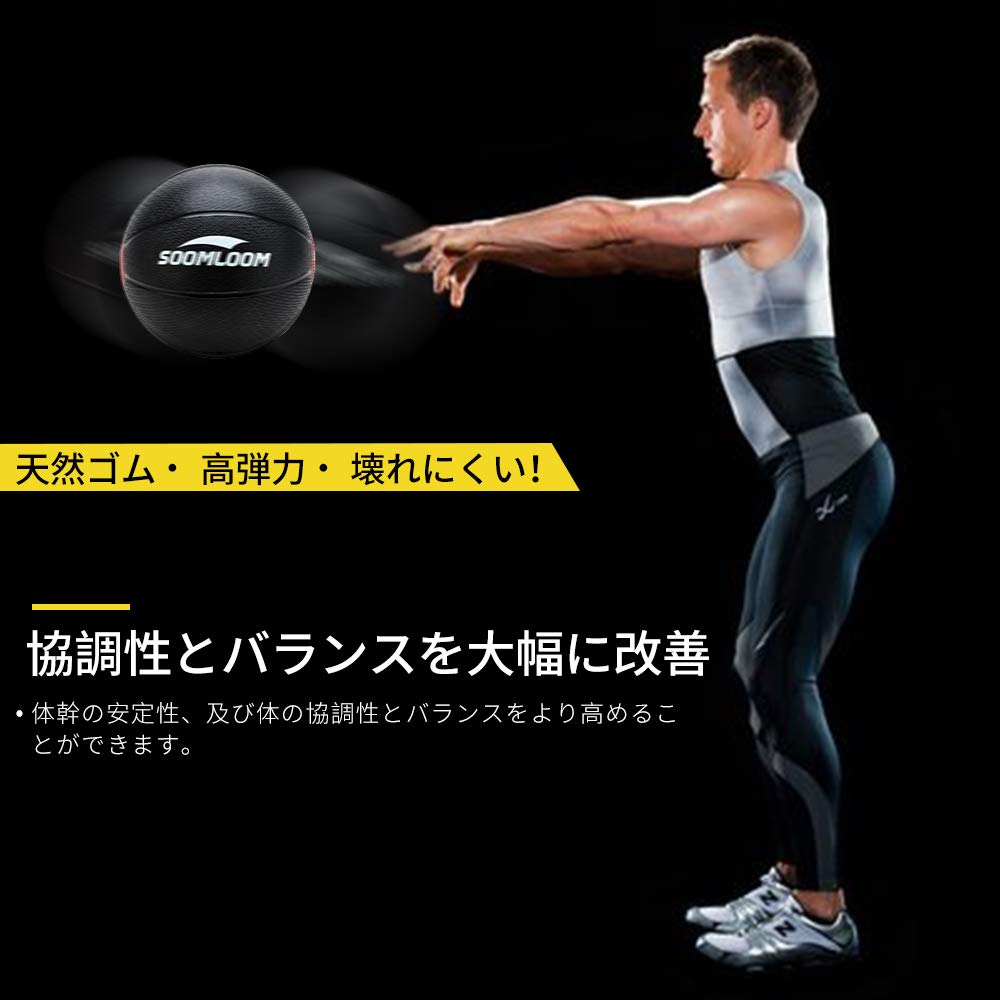 Amazon | Soomloom ラバー製メディシンボール スラムボール
