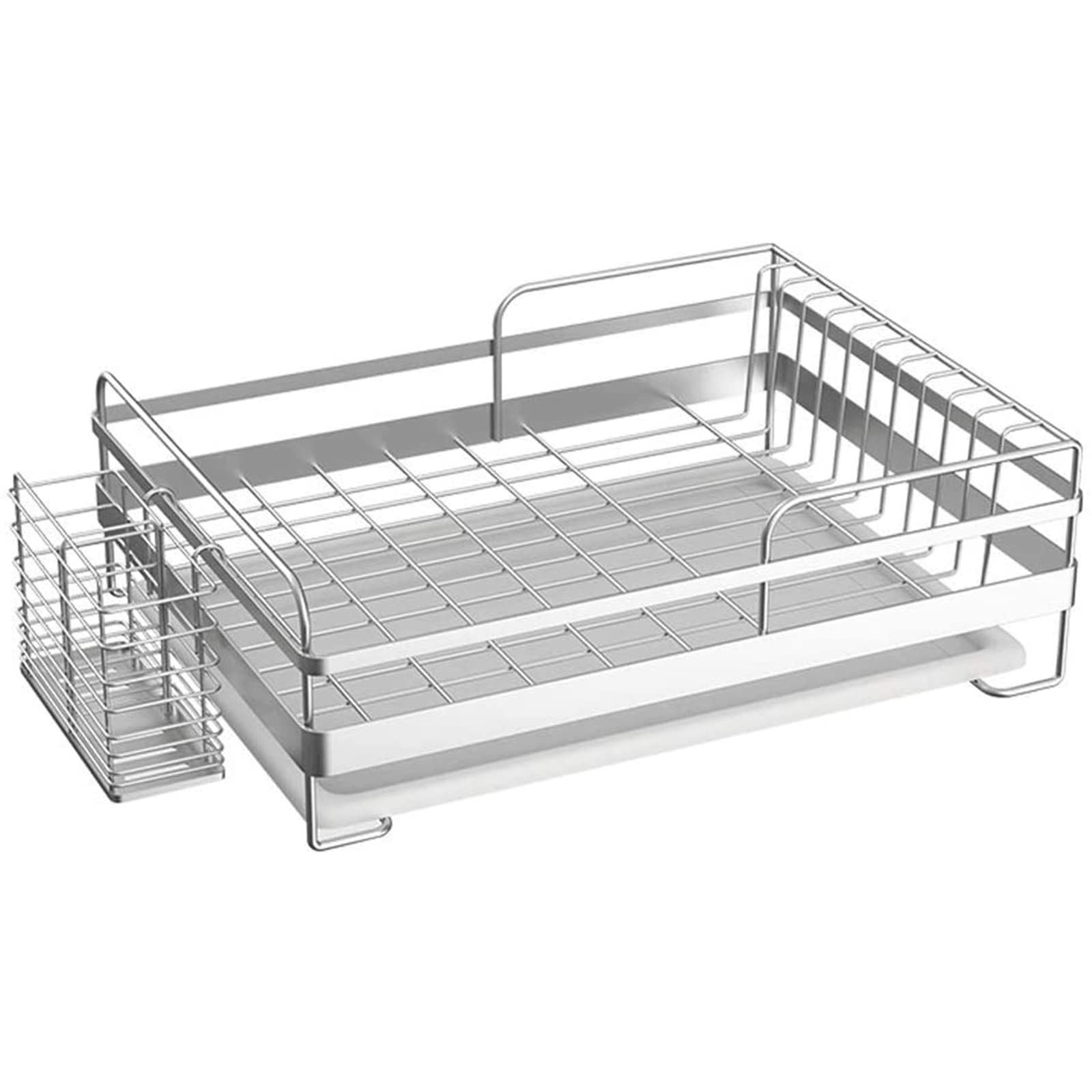 SDVantage Dry Utensil Holder Stainless Steel Dish Rack Dish Drying Rack Kitchen Storage Rack Dish Drainer Leaky Basket Chopsticks Movable