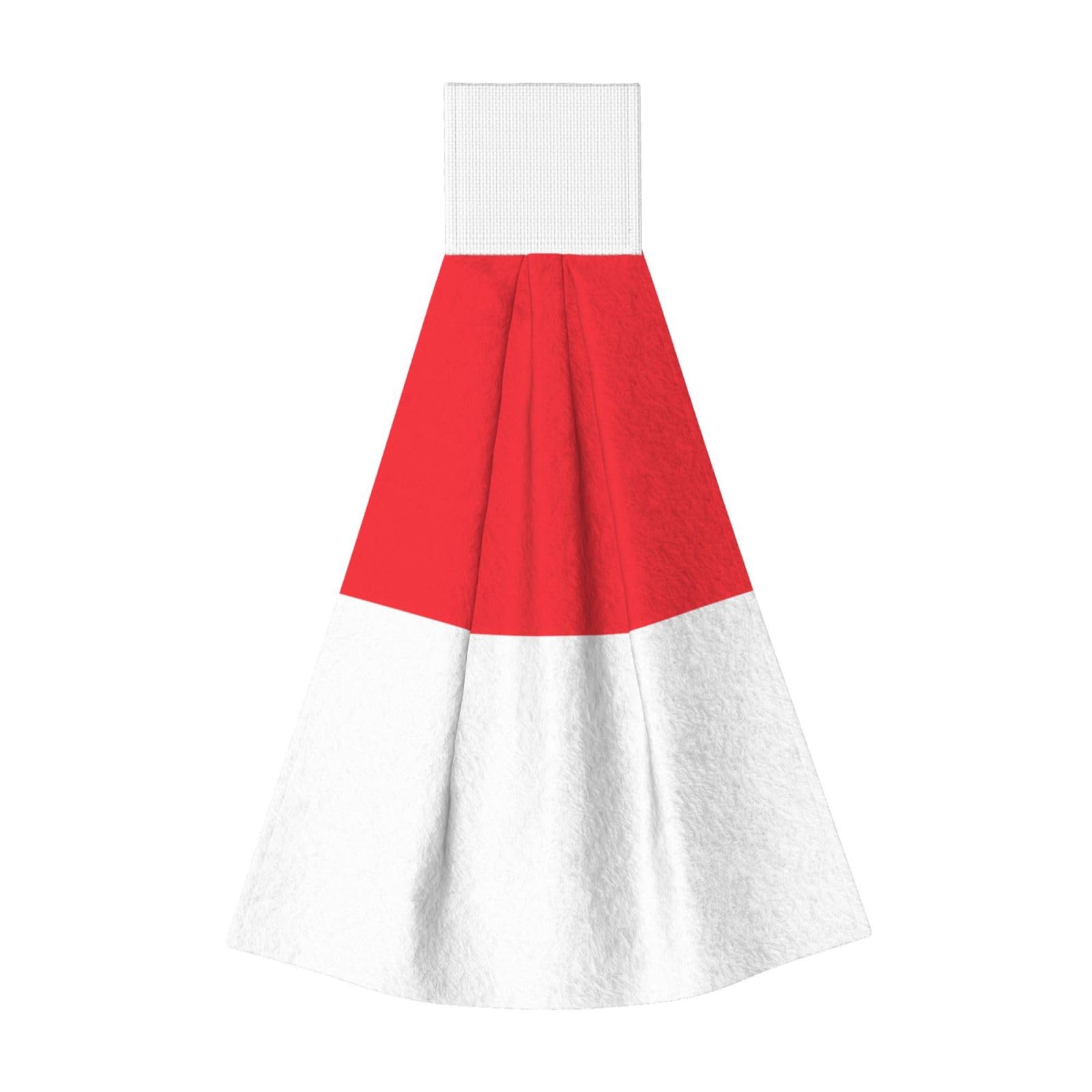 Indonesian flag Highly Absorbent Dish Towels Soft Coral Fleece Wipe