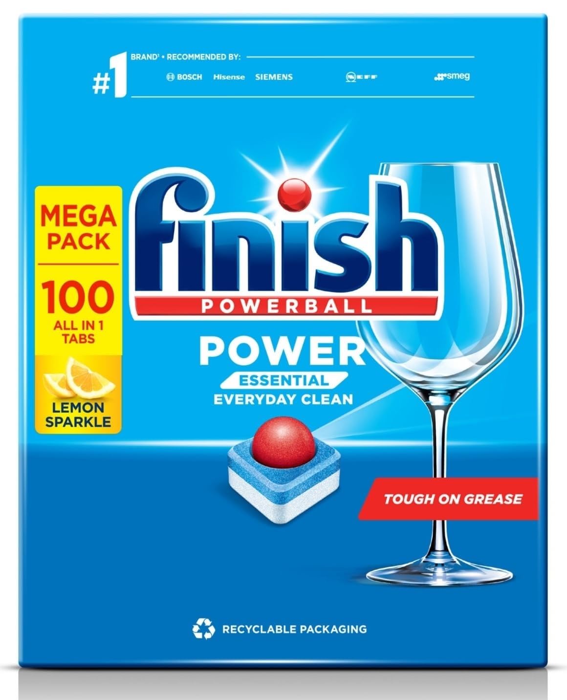 Finish Powerball Dishwasher Tablets 100's