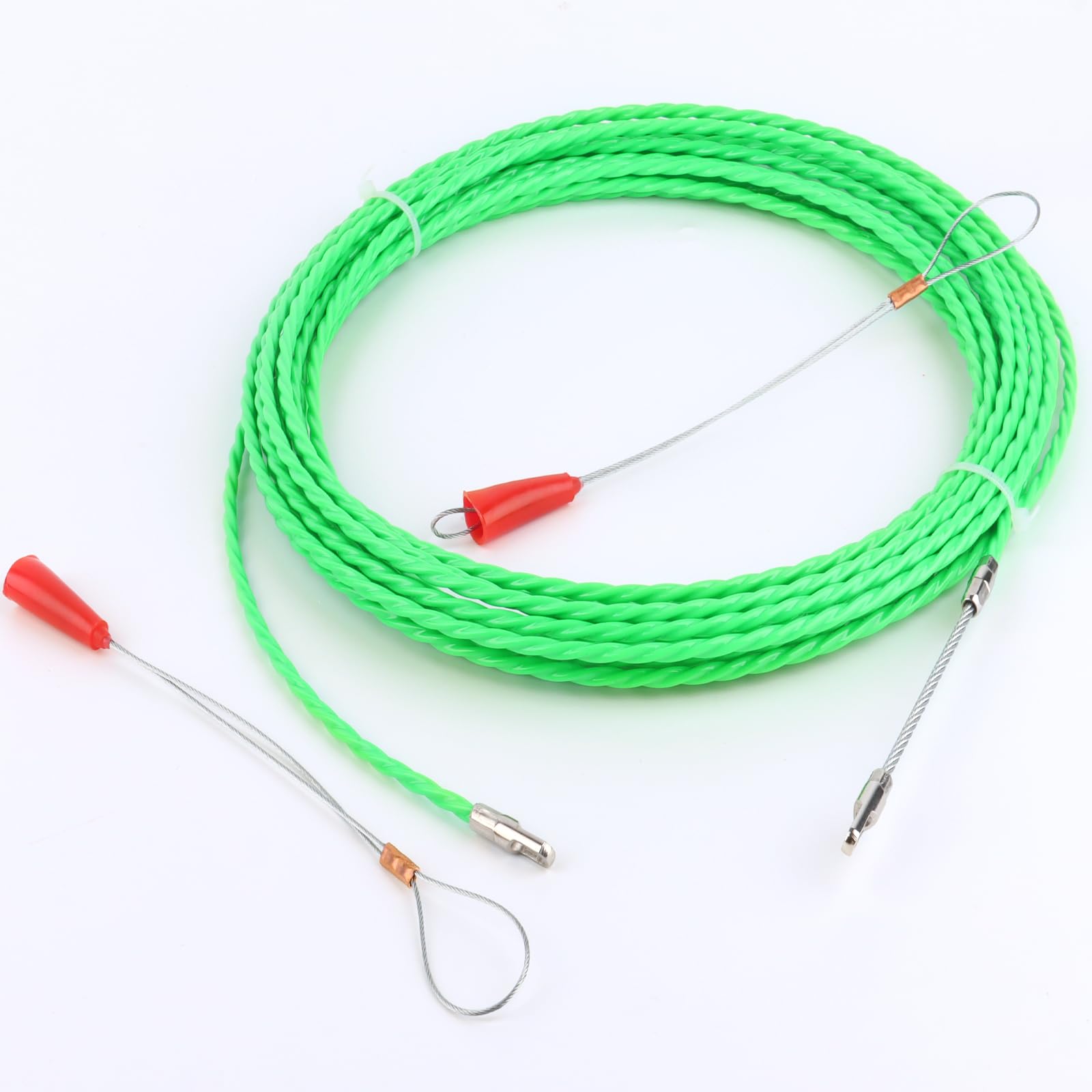 Sonda Passacavi 10m, RISVOWO 4.5mm Sonda Elettricista con 2 Molla di Guida, Sonda Tiracavi Cavo
