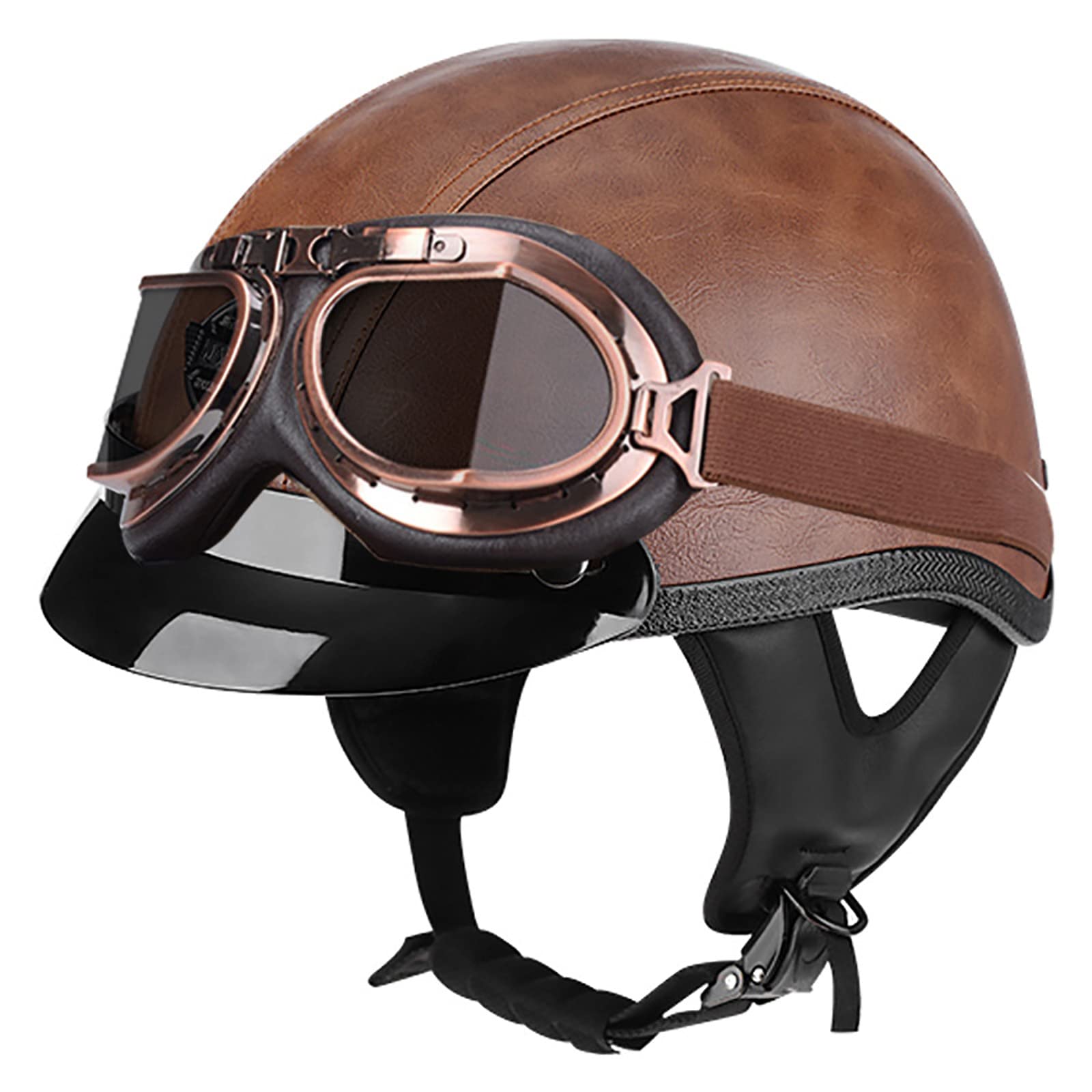 Cascos de moto aviador estilo medio casco retro comodos con forro de primera calidad