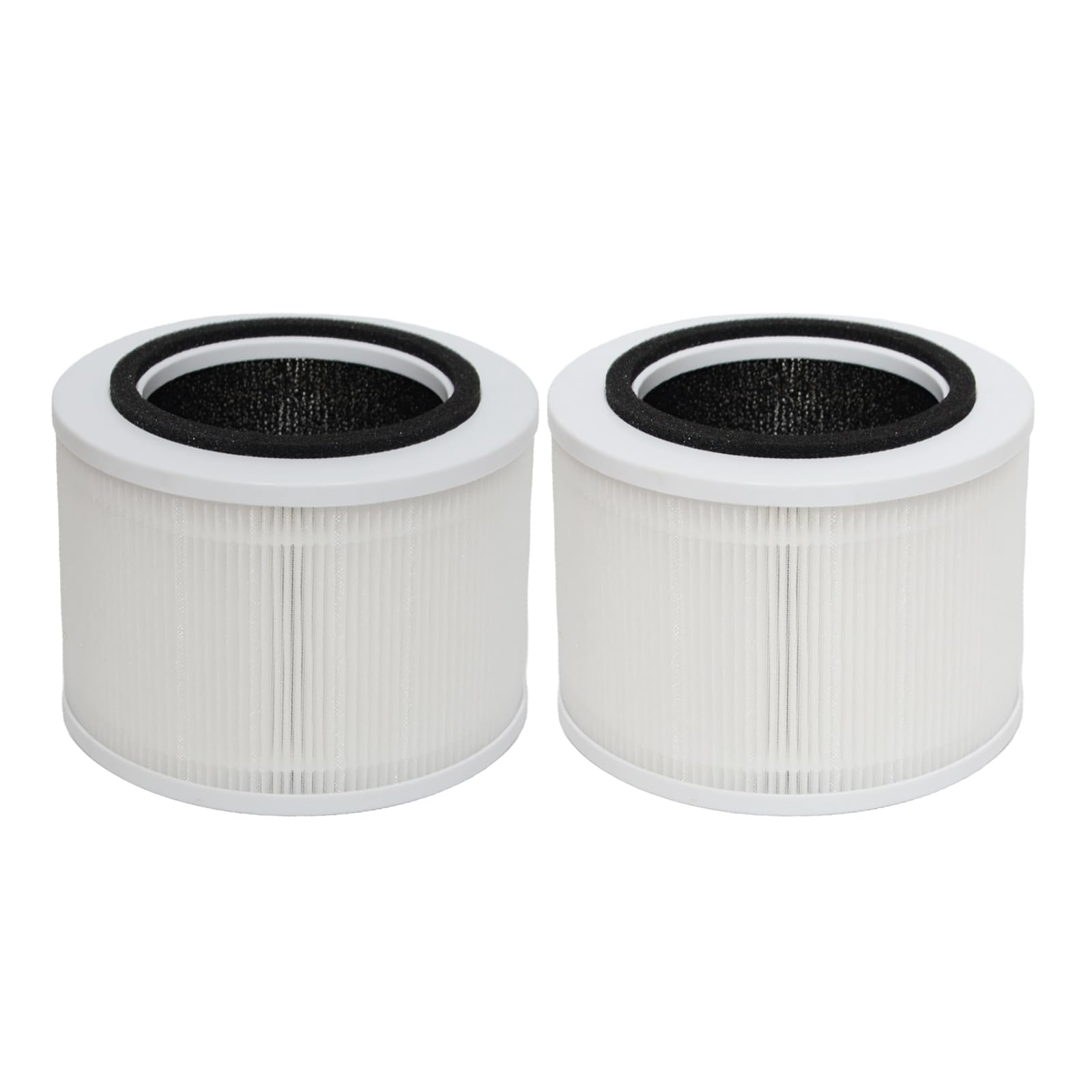 PUREBURG Filtr zastępczy kompatybilny z Vibrix PureFlow30 oczyszczacz powietrza 30 m², 2 sztuki w opakowaniu z węglem aktywnym H13 HEPA, 3-stopniowa filtracja do oczyszczania powietrza z kurzu